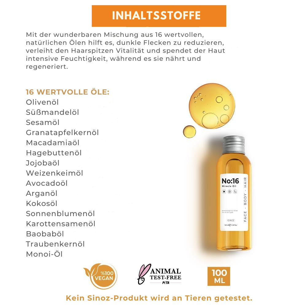 Sinoz No:16 Miracle Oil 100ml
