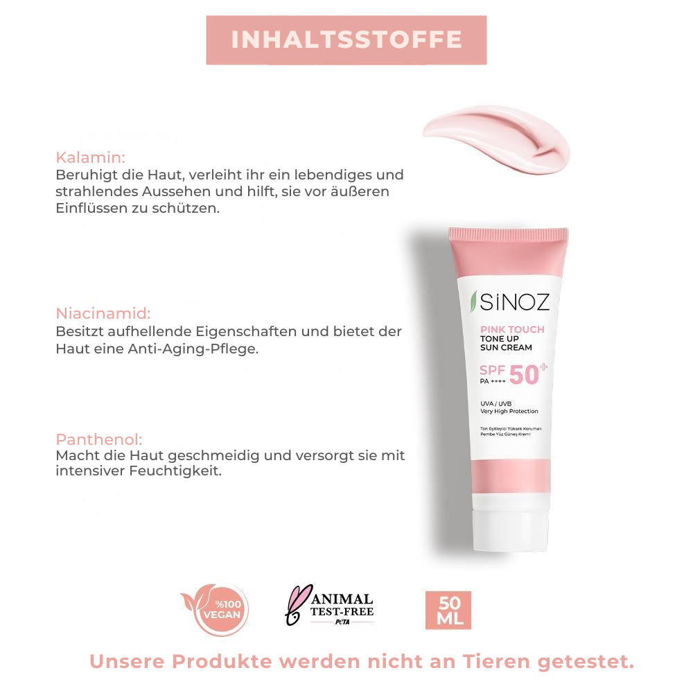 Sinoz Pink Touch Tone-Up Sunscreen SPF 50+ 50ml