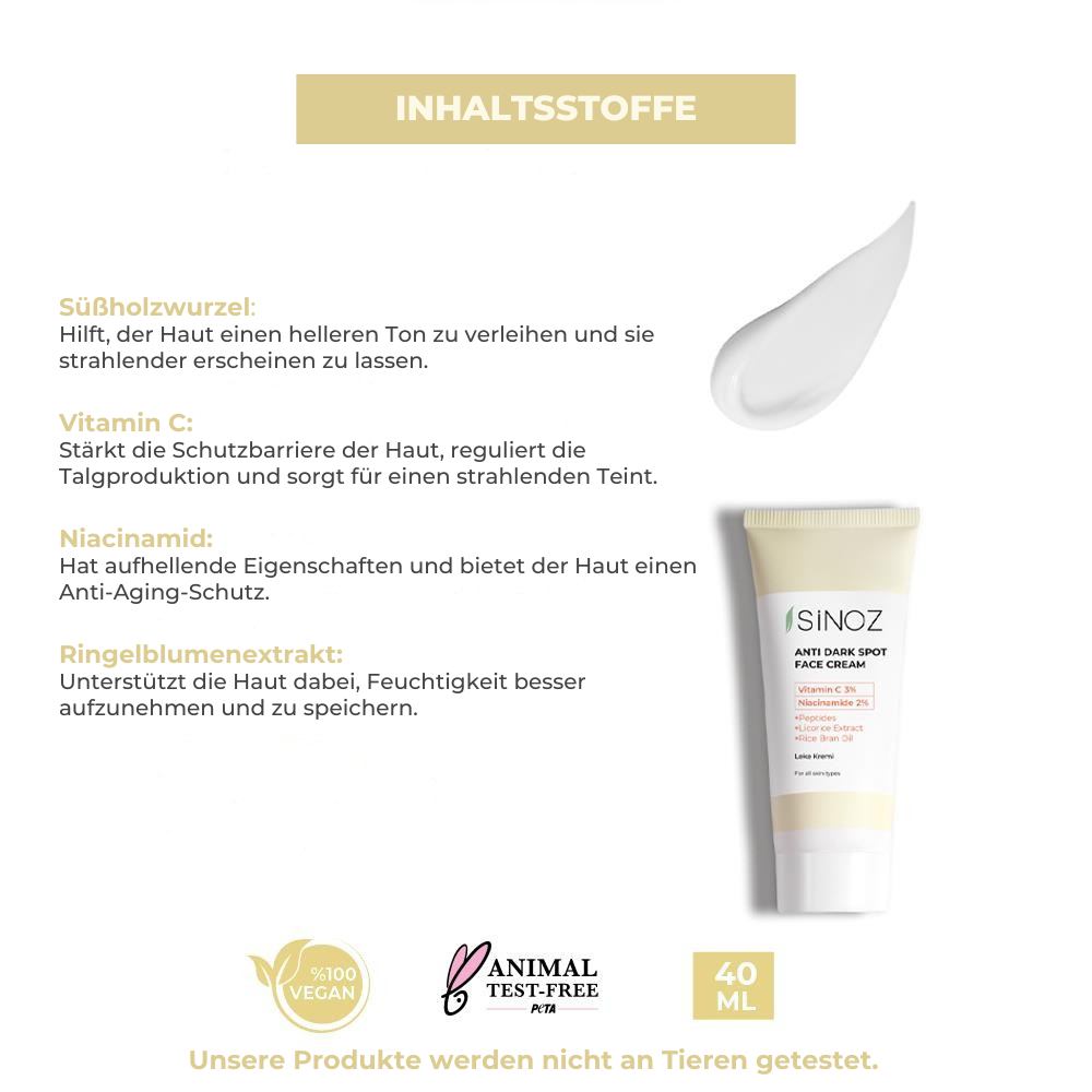 Sinoz face cream against pigment spots 40ml