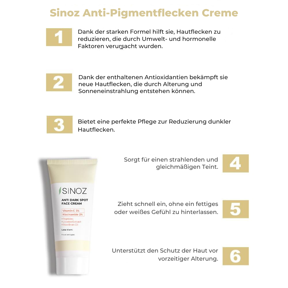 Sinoz face cream against pigment spots 40ml