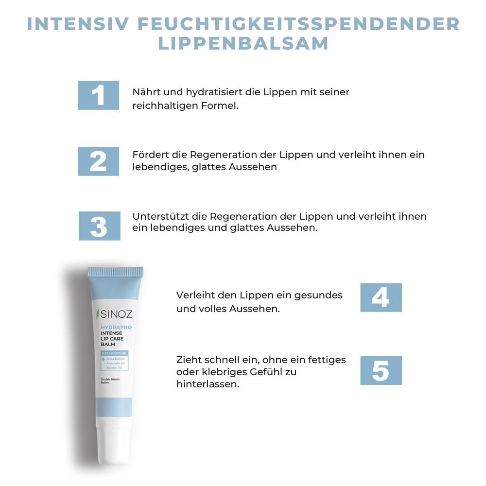 Sinoz Intensiv Feuchtigkeitsspendender Lippenbalsam 10 g