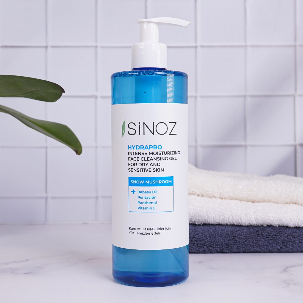 Sinoz Hydrapro gel nettoyant visage hydratant intensif pour peaux sèches et sensibles 400 ml