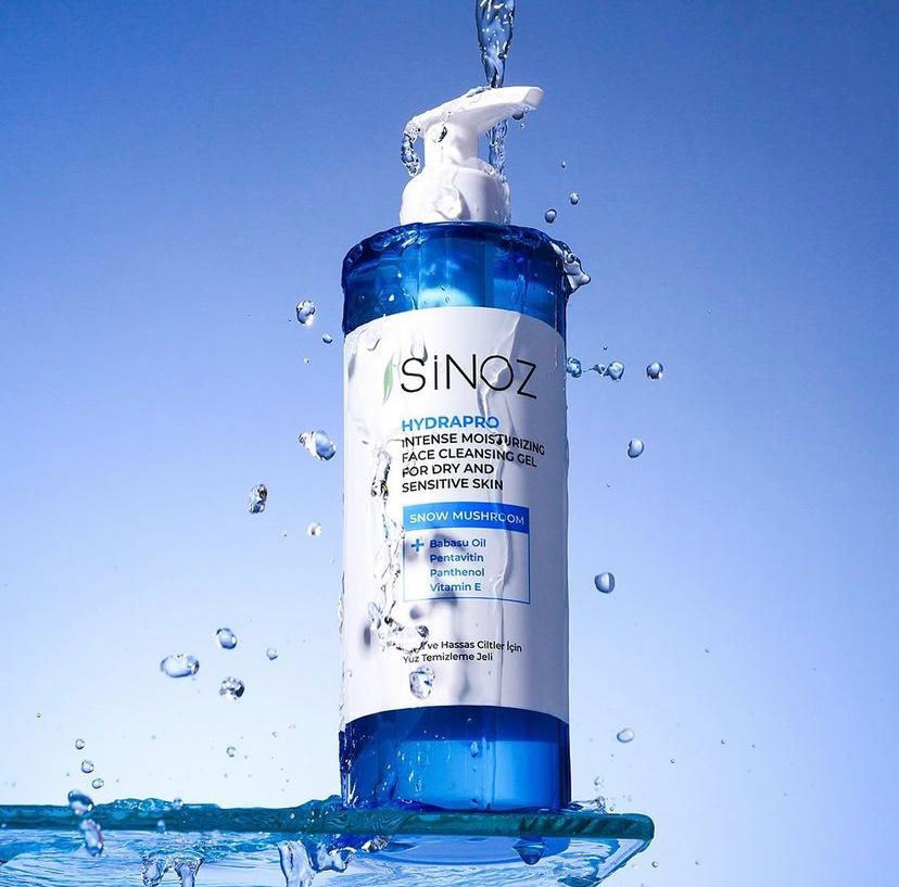 Sinoz Hydrapro intensives feuchtigkeitsspendendes Gesichtsreinigungsgel für trockene und empfindliche Haut 200ml